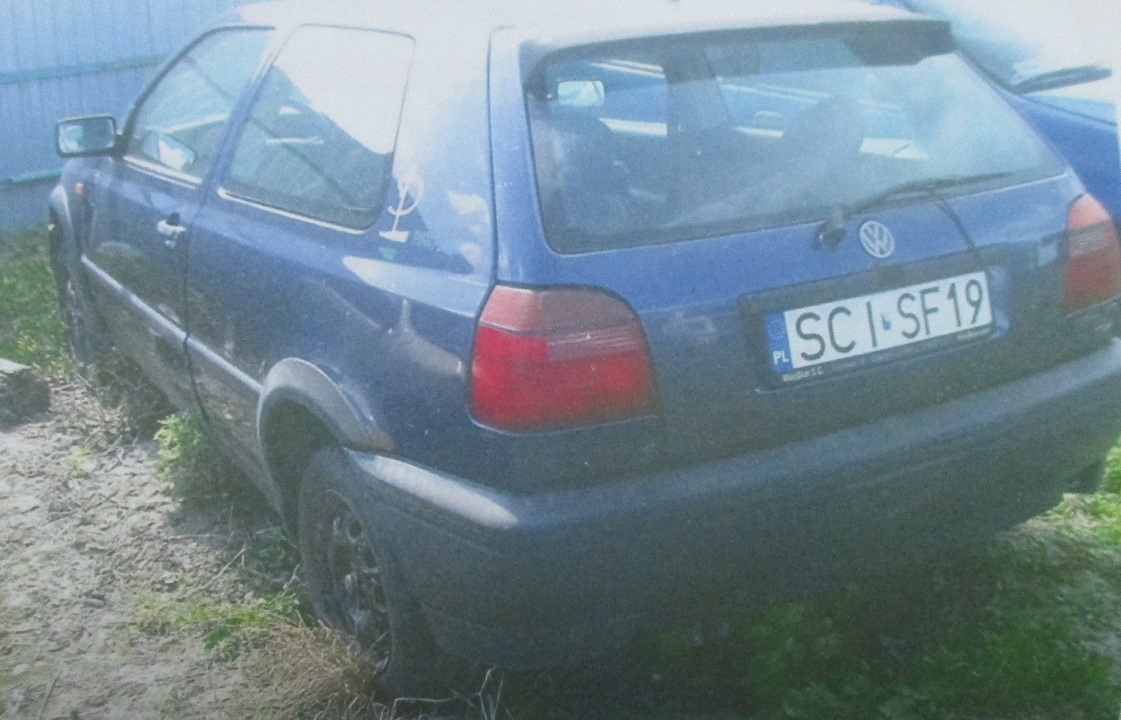 Транспортний засіб марки Volkswagen Golf, 1994 року випуску, реєстраційний номер SCISF19, № куз. WVWZZZ1HZRW631628, синього кольору, об'єм двигуна - 1896 см. куб., дизель