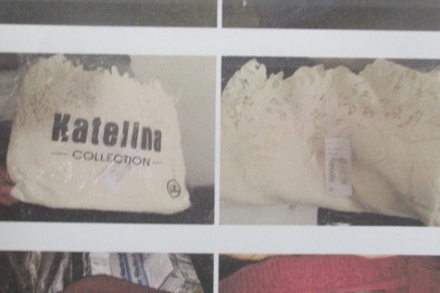 Штани жіночі з маркуванням на етикетці "Dasire" - 12 шт.; кофти жіночі з маркуванням на етикетці "Katelina" - 12 шт.; кофти жіночі з маркуванням на етикетці "Vansili"- 10 шт.