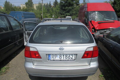 Транспортний засіб марки NISSAN PRIMERA, 2000 року випуску, сірого кольору, реєстраційний номер RP81862, №куз. SJNTEAP11U0431880, об'єм двигуна - 1769 см. куб., бензин