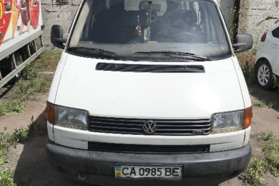 VOLKSWAGEN TRANSPORT, ДНЗ: СА0985ВЕ, номер шасі (кузова, рами) WV1ZZZ70Z1H131039 , 2001 р.в., легковий, колір - білий