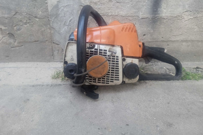 Конфісковане майно за рішенням суду: Бензопила марки "Stihl" модель невідома серійний номер відсутній (б/в)