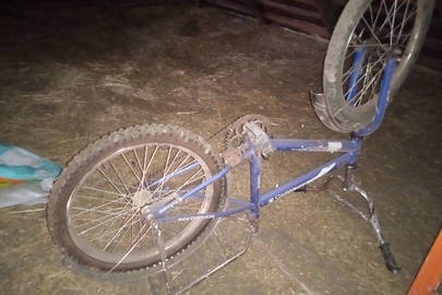 Велосипед дитячий "Орльонок", безрамний, синього кольору, стан б/в
