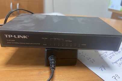 Комутатор, TP-Link TL-SF1008P, б/в у кількості 1 шт.