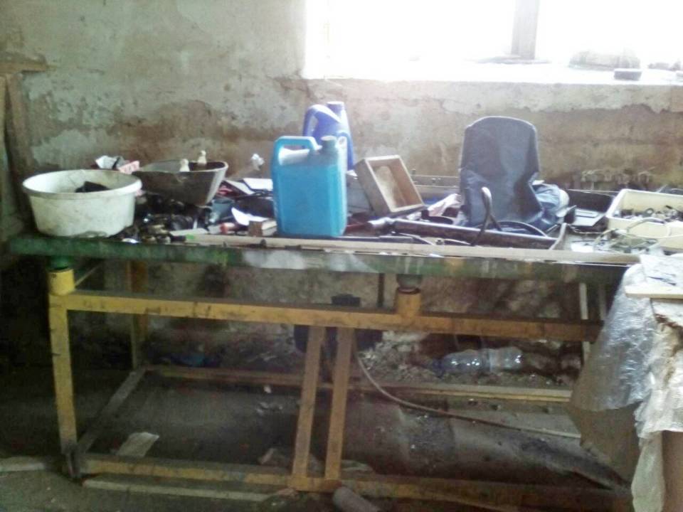 Стіл вібраційний для виготовлення шлакоблоку