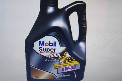 Мастило Mobil super 5W30, 4 л, в кількості 4 шт.
