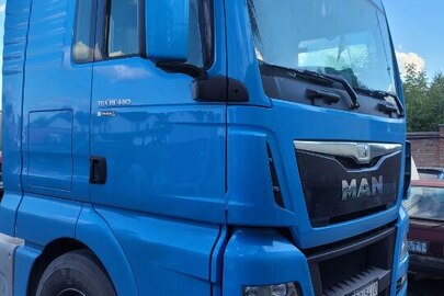 Вантажний автомобіль, MAN TGX 18.480, 2015 р.в., синього кольору, VIN: WMA06XZZ0FW207537, ДНЗ AB0454IO