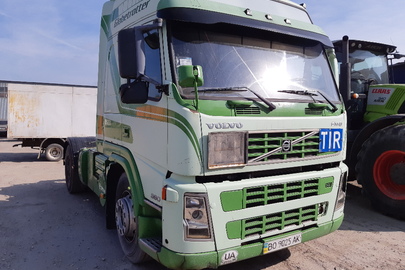 Сідловий тягач марки VOLVO FM 9.380, зеленого кольору, шасі №YV2J4CKA73B328174, тип палива-дизель, 2003  року випуску,  ДНЗ ВО9025АК