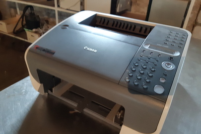 Принтер марки Canon, модель FAX-L120, біло-сірого кольору, с/н КРР-45980, б/к, робочий стан не перевірявся