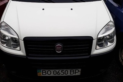 Транспортний засіб  марки FIAT DOBLO CARGO, 2011р.в., білого кольору, кузов №ZFA22300005727942, державний номерний знак ВО0650ВР