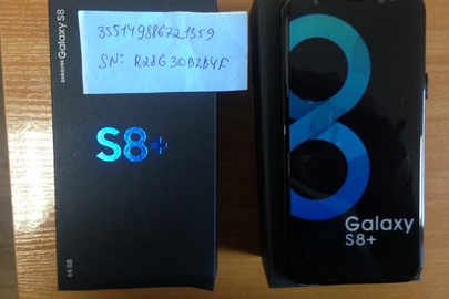 Мобільний телефон марки Samsung Galaxy S8 + 64gb, модель G9550, IMEI 355149886721359, серійний номер R28G30B2B4F