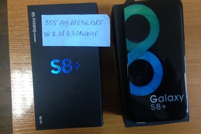Мобільний телефон марки Samsung Galaxy S8 + 64gb, модель G9550, IMEI 355149886721385, серійний номер R28G30B2B4F