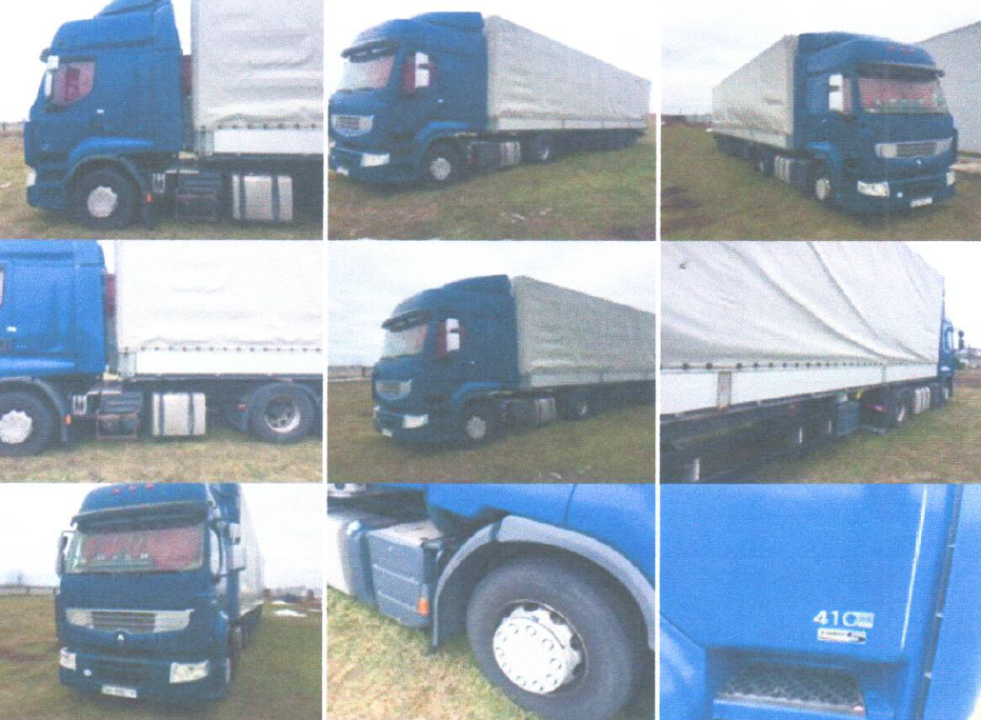 Транспортний засіб вантажний сідловий тягач - E Renault Premium 410.19, 2008 р.в., ДНЗ: АА8082ІР, номер кузова (шасі): VF624GPA000027309 та напівпричіп бортовий тентований - E SCHMITZ SPR 24, 2010 р.в., ДНЗ: АА7914ХР, номер кузова (шасі): WSM00000003126152
