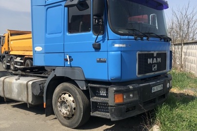 Транспортний засіб вантажний сідловий тягач MAN 19/403, 1999 року випуску, ДНЗ: АА5571КВ, номер кузова (шасі, рами): WMAT32Z232M260160