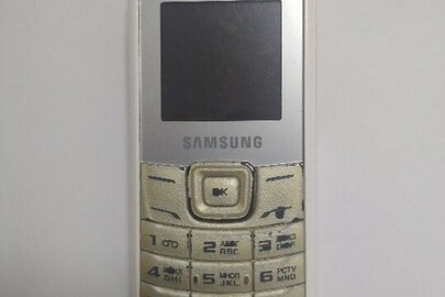 Мобільний телефон "Samsung" з карткою «Київстар», сіро-коричневого кольору