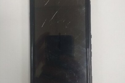 Мобільний телефон "SONY" з карткою «Київстар», чорного кольору, з чохлом чорного кольору