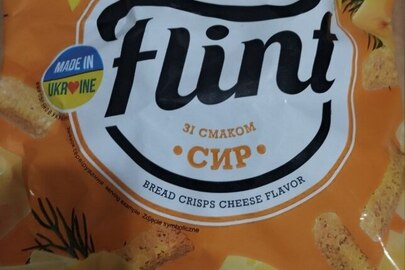 Сухарики Flint Пшенично-житні зі смаком «Сир» 110 г, у кількості 1 уп.