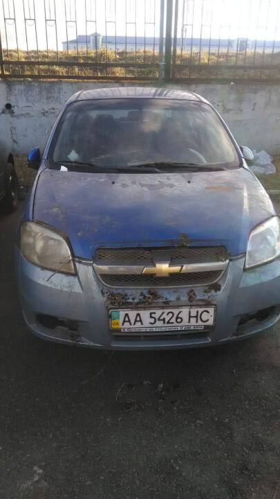 Автомобіль CHEVROLET модель AVEO, рік випуску: 2008, реєстраційний номер АА5426НC, VIN/номер шасі (кузова, рами): KL1SF69YE8W006023, синього кольору