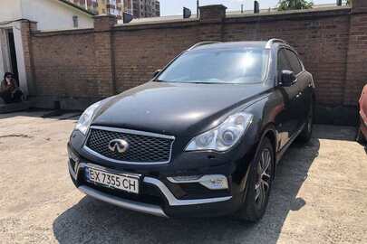 Легковий автомобіль Infiniti QX50, 2017 року випуску, № шасі JN1JDRJ50U0101610, об'єм двигуна 2496, колір чорний, д.р.н. ВХ7355СН
