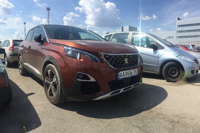 Транспортний засіб марки PEUGEOT модель 3008, 2018 року випуску, реєстраційний номер AA0456TK, номер шасі (кузова/рами) VF3MJAHXVJS082437