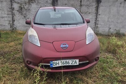 Автомобіль марки: NISSAN, модель: LEAF, категорія: ЛЕГКОВИЙ, колір: ЧЕРВОНИЙ, рік виробництва: 2013, номер кузова: 1N4AZ0CP5DC424531, державний номер BH1686ZA