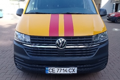 Автомобіль марки VOLKSWAGEN, модель: TRANSPORTER, категорія: вантажний, рік виробництва: 2021, VIN: WV1ZZZ7HZMH072170, номер кузова: WV1ZZZ7HZMH072170, номерний знак: CE7714CX, колір: жовтий