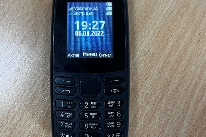 Мобільний телефон Nokia 105 TA-1174 Dual Sim в корпусі чорного кольору