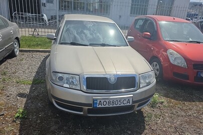 Транспортний засіб марки «SKODA», модель «SUPERB», 2005 року випуску, номер державної реєстрації: АО8805СА, номер кузова: TMBCU63U569101560, колір коричневий