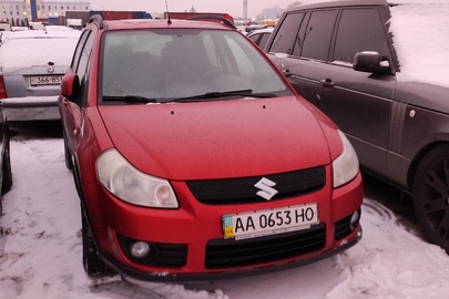 Транспортний засіб марки SUZUKI, модель SХ 4, 2008 року випуску, державний реєстраційний номер АА0653НО, VIN (номер кузова): TSMEYA21S00320940, колір – червоний