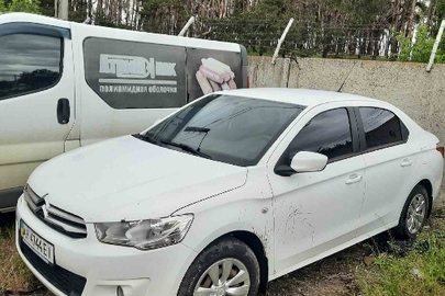 Транспортний засіб CITROEN C-ELYSEE, № кузову VF7DDHMY0EJ590039 , 2014 р.в., білого кольору, номерний знак: АХ4744ЕІ