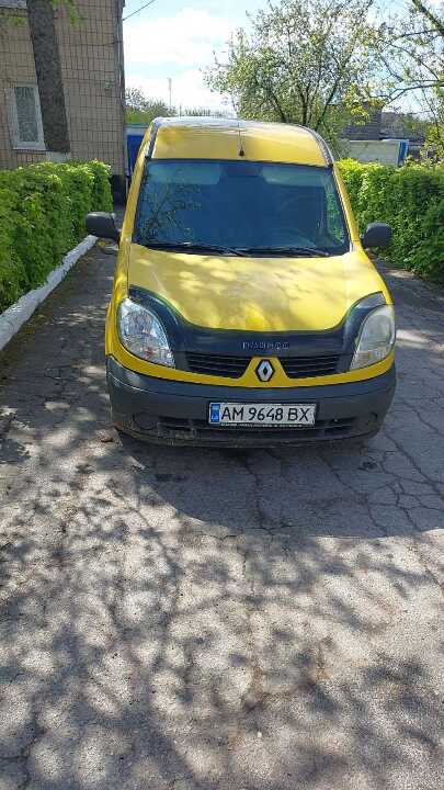 Транспортний засіб Renault Kangoo, днз АМ9648ВХ, колір жовтий, 2008 р.в., номер кузова VF1FC0MBF39645859