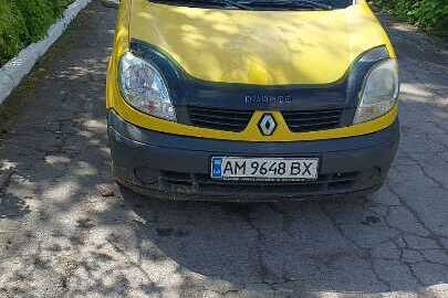 Транспортний засіб Renault Kangoo, днз АМ9648ВХ, колір жовтий, 2008 р.в., номер кузова VF1FC0MBF39645859