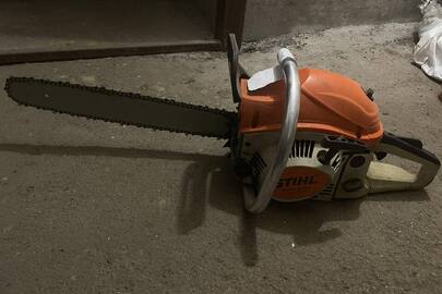 Конфісковане майно за рішенням суду: бензинова пила марки STIHL MS 362, б/в