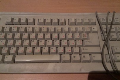 Клавіатура MITSUMI, сірого кольору, серійний № 50*KFEA4XT49UL2455*0064, модель KFKEA4XT, Б/К