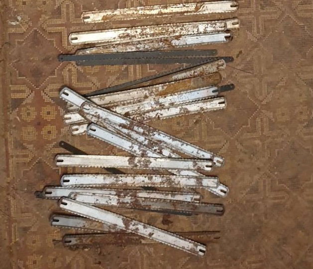 Ножовочні полотна для металу, в кількості 25 шт.