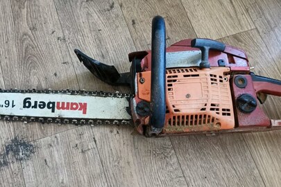 Майно конфісковане за рішенням суду: бензопила марка та модель невідомі, б/в