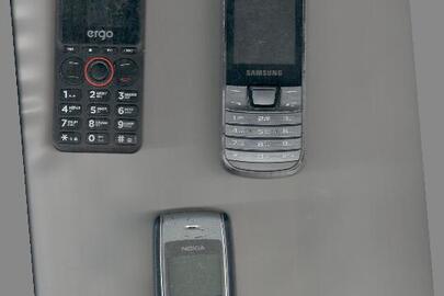 Мобільні телефони "NOKIA" імеі 353945/01/624429/4 бувший у використані, "ERGO" імеі 869640440945735 бувший у використані та "Samsung" імеі 359844/04/916561/4 бувший у використанні