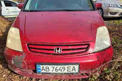 Автомобіль  HONDA STREAM, 2001 року випуску, червоного кольору, ДНЗ АВ7649ЕА,  VIN: JHMRN17801C204947