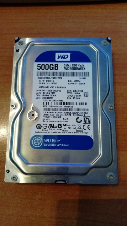 Жорсткий диск «WD 500 GB»