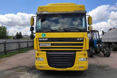 Вантажний автомобіль DAF XF 105.460, 2007 року випуску, жовтого кольору, реєстраційний номер СВ3236ВК, VIN/номер шасі (кузова, рами): XLRTE47MS7E794746