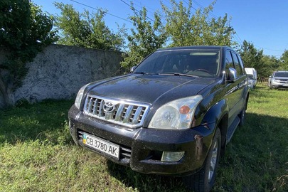 Автомобіль TOYOTA LAND CRUISER PRADO, 2008 року випуску, чорного кольору, реєстраційний номер СВ3780АК, VIN/номер шасі (кузова, рами): JTEBL29JX85108305