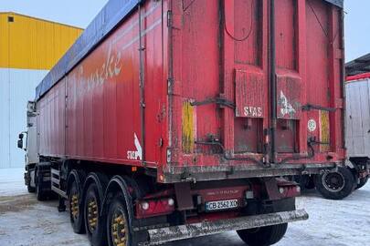 Напівпричіп STAS SA33-9K, 2007 року випуску, червоного кольору, реєстраційний номер СВ2562ХО, VIN/номер шасі (кузова, рами): YE6SA339K700R0858