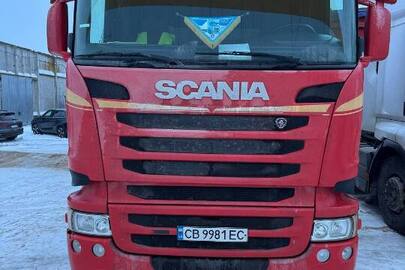 Автомобіль SCANIA R440, 2014 року випуску, червоного кольору, реєстраційний номер CB9981EC, VIN/номер шасі (кузова, рами): YS2R4X20009182546