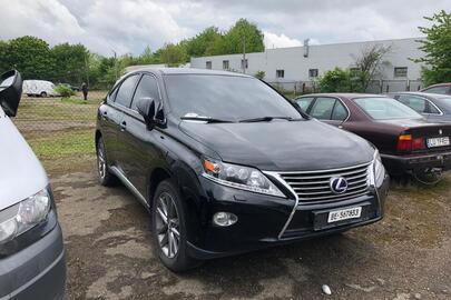 Транспортний  засіб марки «LEXUS RX 450 h», 2014 року випуску, номер кузова JTJBC11A702465891, реєстраційний номер ВЕ567833, чорного кольору , об'єм двигуна: 3456 см.куб., вид пального-бензин