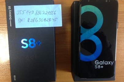 Мобільний телефон марки Samsung Galaxy S8+ 64 gb, модель G9550, IMEI 355149886721356, серійний номер: R28G30B2B4F