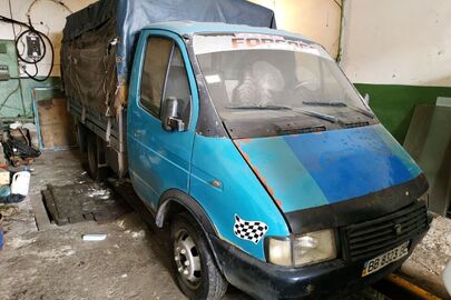 Вантажний автомобіль: ГАЗ-33021 (бортовий), 1996 р.в., синього кольору, ДНЗ:ВВ8323ВЕ,VIN:XTH3302110T1591285