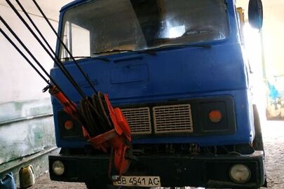 Кран КС 3577 на базі МАЗ 5337 вантажний (автокран 10-20 тт), 1989 р.в., синього кольору,VIN: XTM53370000006538, ДНЗ ВВ4541АС