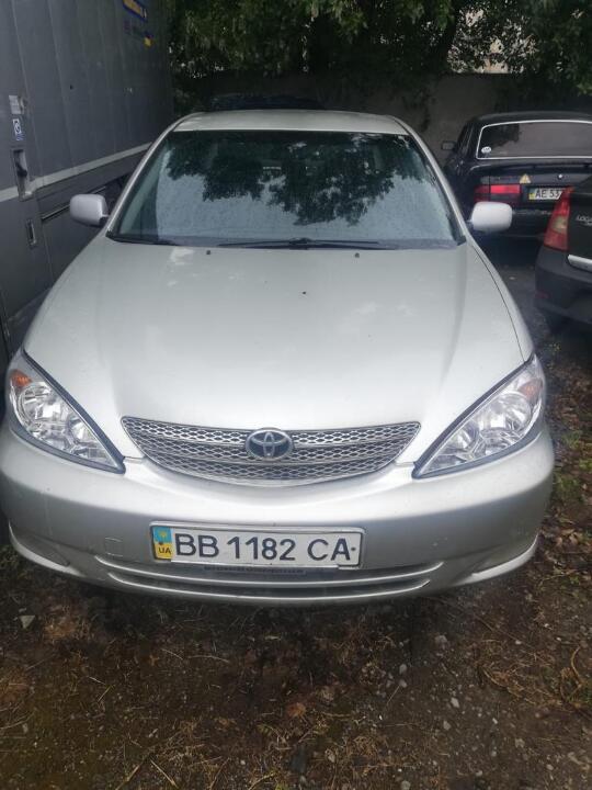 TOYOTA CAMRY 2003 року випуску, номер кузова JTDBF38K200154966, номерний знак ВВ1182СА