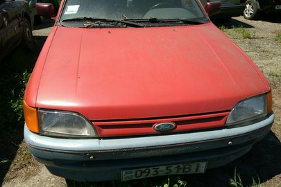 Автомобіль FORD ESCORT 1.61, 1991 року випуску, червоного кольору, № кузова WFOBXXGCABMJ23638, ДНЗ 09351ВІ