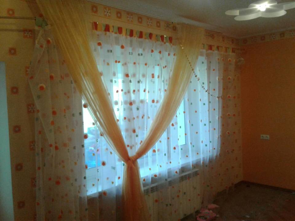 Тюль різнокольорова, для дитячої кімнати, 1 комплект