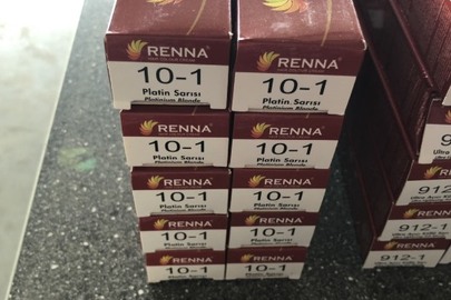 Фарба для волосся "RENNA hair color cream" в кількості 10 шт., ємкістю 60 мл. кожна, в упавковці виробника, колір "10-1"